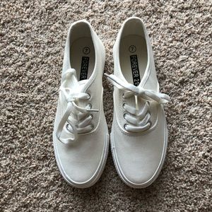 Canvas Platform Sneakers